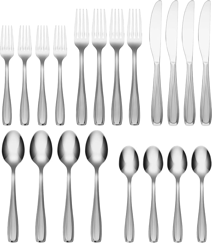 Cambridge 426920CSLG12 Waylen Sand 20-Piece Flatware Set
