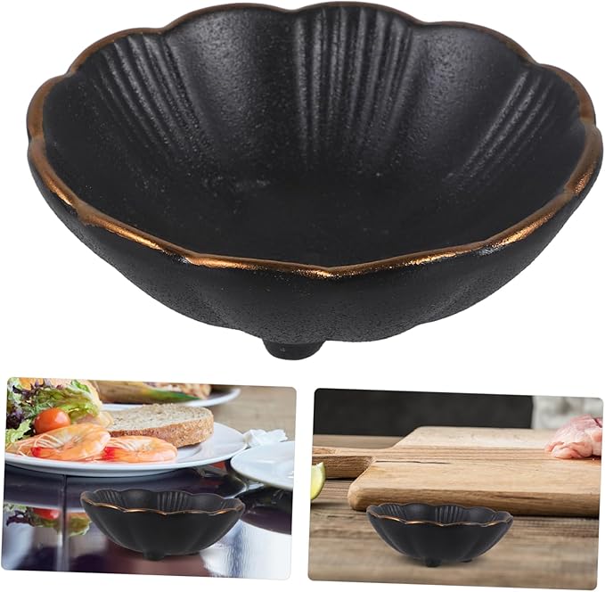 Cabilock 3.5 Trim Ceramic Seasoning Sauce Plate Mini Appetizer Tray Elegant Tableware for Dips Snacks and Desserts for Gatherings and Entertaining