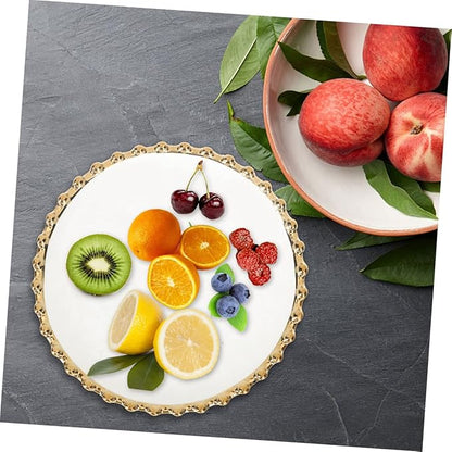 Porcelain Ceramic Dinner Plate and Appetizer Tray for Household and Restaurant Use Smooth Safe Surface Easy to Clean for Salad Pasta Snacks Serving White Design
