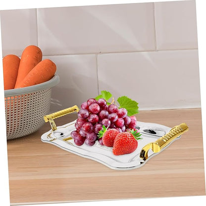 Fruit Basket Tray Serving Plate Decorative Design Steel Plate for Dry Fruits Candy