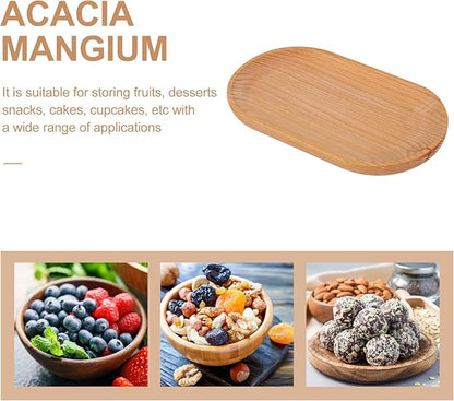 Beech Serving Tray Snacks Desserts Appetizers Multi Function Food Tray Home Decor Versatile Household Dessert Snack Platter