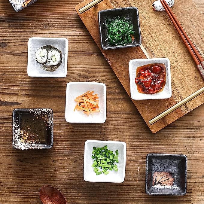 Dipping Dish Dip Bowls Snack Bowls Ceramic Dipping Sauces Multifunctional Porcelain With Dishes Tableware Japanese Japanese Bowl Home Sauces Appetizer Plate Seasoning Dish (Color : D)