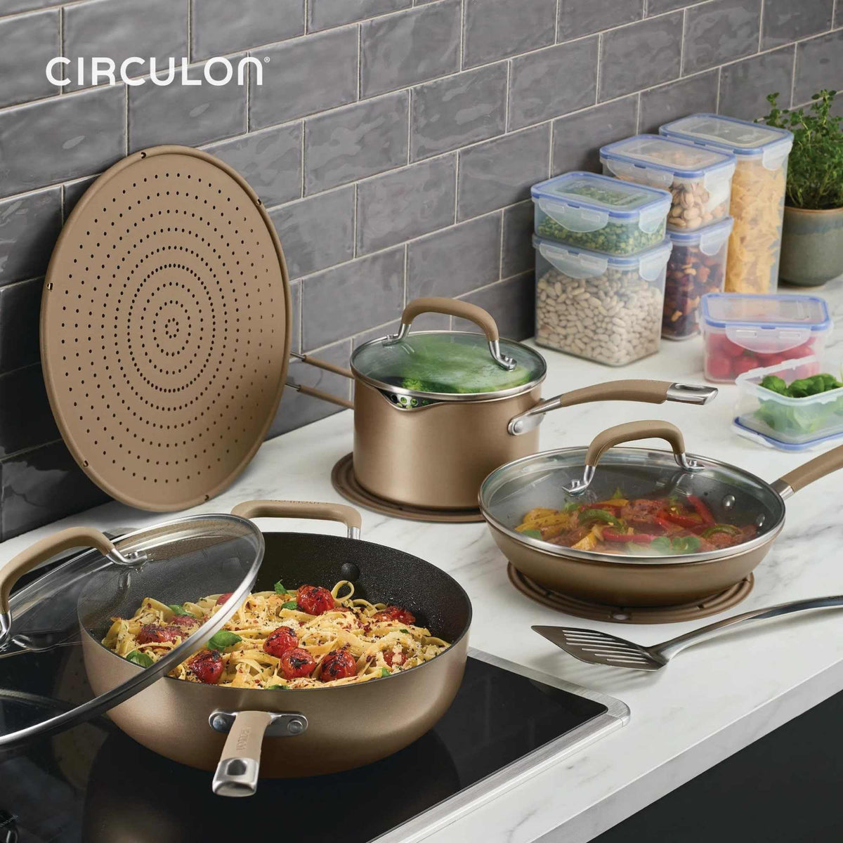 A1 Series with ScratchDefense Technology Nonstick Induction Pots and Pans