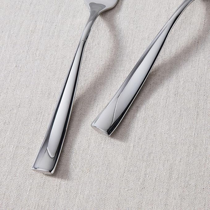 Fortessa Lucca 18/10 Stainless Steel Flatware Serving Fork, 9.7-Inch