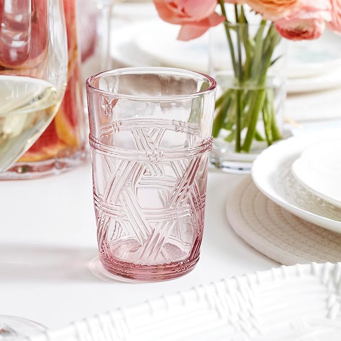 Lenox 896076 Butterfly Meadow Pink Tall Glasses, Set of 4