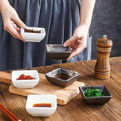 Dipping Dish Dip Bowls Snack Bowls Ceramic Dipping Sauces Multifunctional Porcelain With Dishes Tableware Japanese Japanese Bowl Home Sauces Appetizer Plate Seasoning Dish (Color : D)