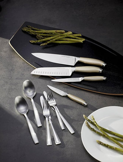 Oneida Everdine 20 Piece Everyday Flatware Set, Service for 4 , 18/0 Stainless Steel, Silverware Set, Dishwasher Safe