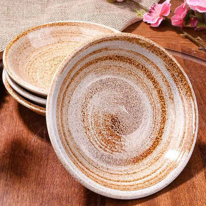 Japanese Ceramic Soy Sauce Dish Set of 5 Porcelain Side Dishes for Sushi Seasoning Dipping