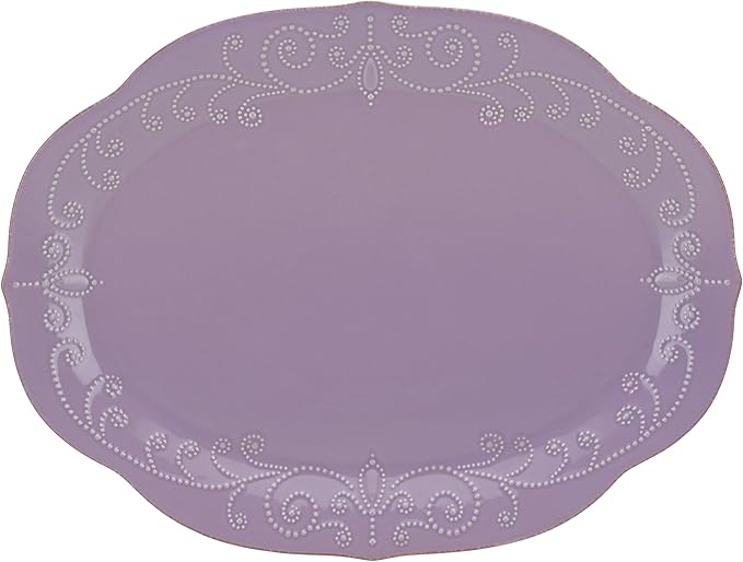 Lenox French Perle Violet Oval Platter