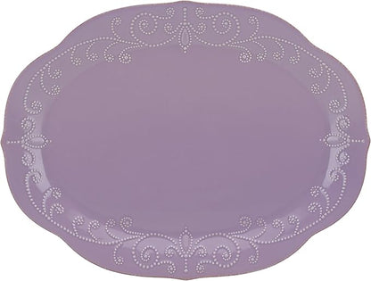 Lenox French Perle Violet Oval Platter