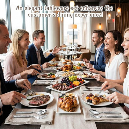 20 Pcs Retro Sliver Silverware Set for 4 Handcrafted Vintage Rope-texture 18/10 Stainless Steel Flatware Set Metal Serving Utensils Mirror Polished Cutlery for Restaurant, Dishwasher Safe