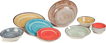 Carlisle FoodService Products Mingle Reusable Plastic Bowl Fruit Bowl with Pottery Style for Home and Restaurant, Melamine, 4.5 Ounces, Smoke, (Pack of 48)