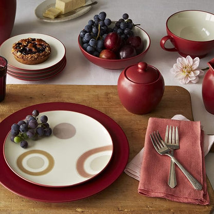 Noritake Colorwave Raspberry 4-Piece Square Place Setting, Service for 1