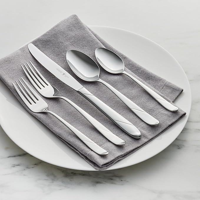 Henckels Milena 62-pc 18/10 Stainless Steel Flatware Set, Service for 12