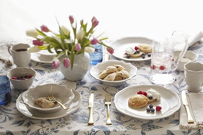 Lenox 895713 French Perle Bead Pasta Bowls, Set Of 4