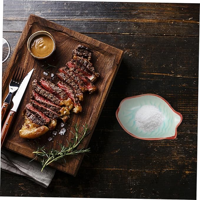 Cabilock 3pcs Ceramic Sauce Dishes Stylish Seasoning Plate for Restaurant Hotel and Home Random Style