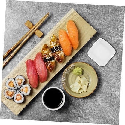 Luxshiny 4pcs Ceramic Dipping Bowls Set Porcelain Sauce Dishes for Sushi Appetizers Condiments Multifunctional Serving Plates for Any Dining Occasion