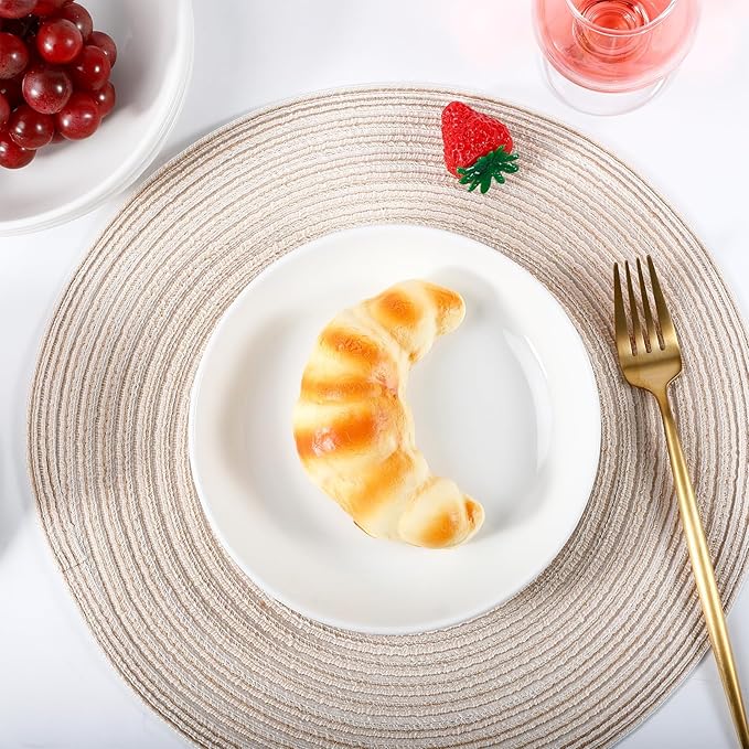 6 Pieces Ceramic Dessert Plates,7 inch White Appetizer Plates,Round Dessert Salad Plate,Porcelain Dinner Plate,Ceramic Serving Dishes for Appetizers Salad Cake, Set of 6 Small White Plates