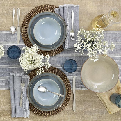 Oneida 897209 Organic Shades 2-Piece Serving Set, Oatmeal