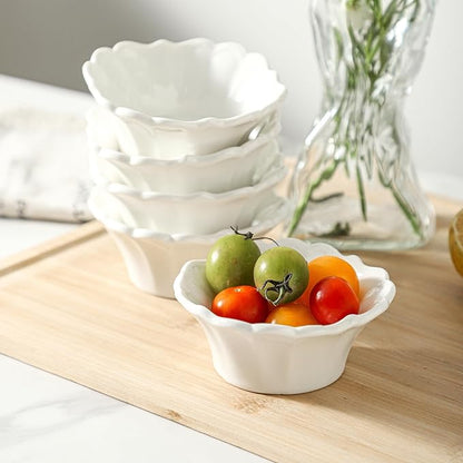 UIBFCWN 3.3oz White Dipping Bowl Set of 16, 3.7inch Ceramic Soy Sauce Dishes, Small Pinch Bowls for Condiment Sushi Olive Oil Ketchup, Dipping Sauce Cups/Bowls/Dishes for Kitchen